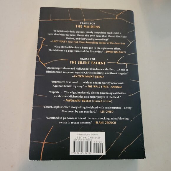 PAPERBACK THRILLER NOVEL THE MAIDENS BY AUTHOR ALEX MICHAELIDES - GUC - Picture 4 of 5